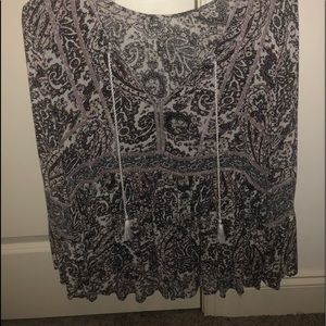 American Eagle Flowy paisley top
